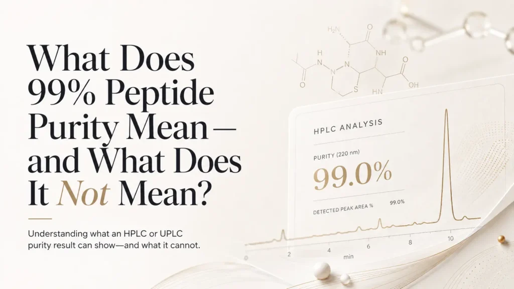what does 99% peptide purity mean