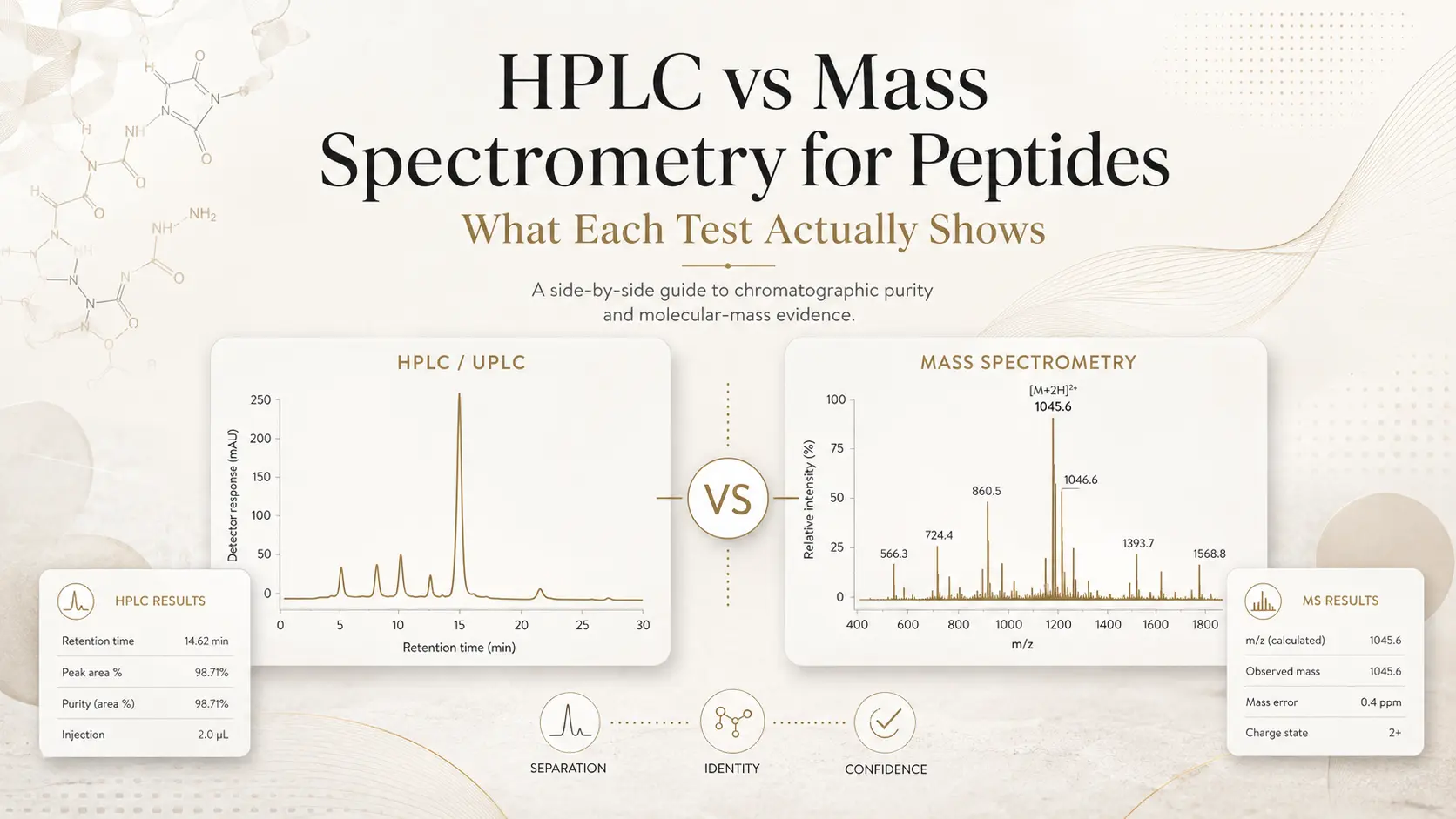 HPLC vs Mass Spectrometry for Peptides