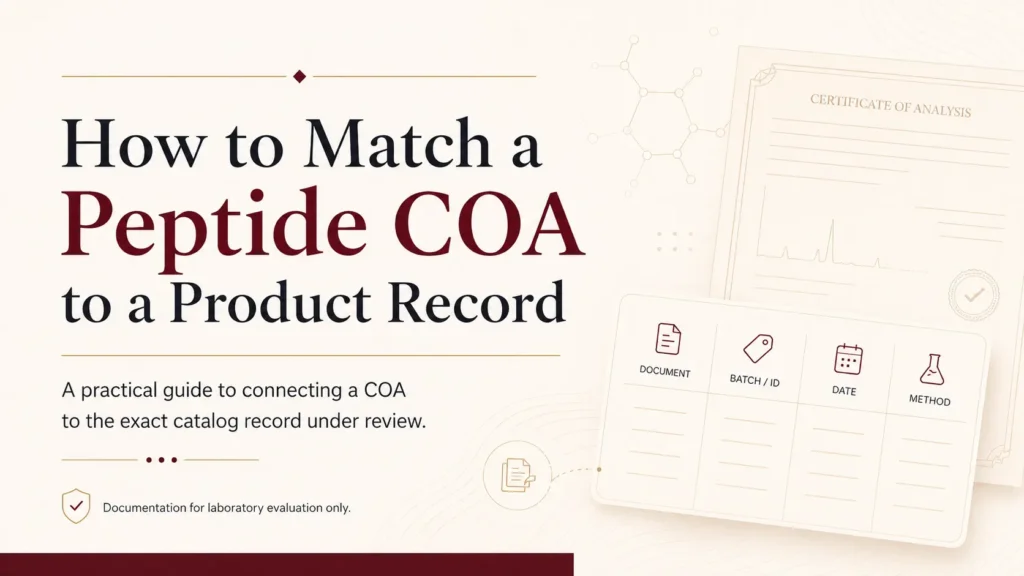 how to match peptide coa