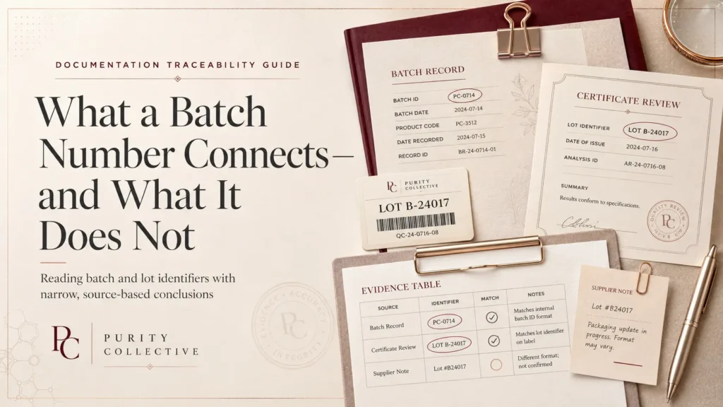 what a batch number connects