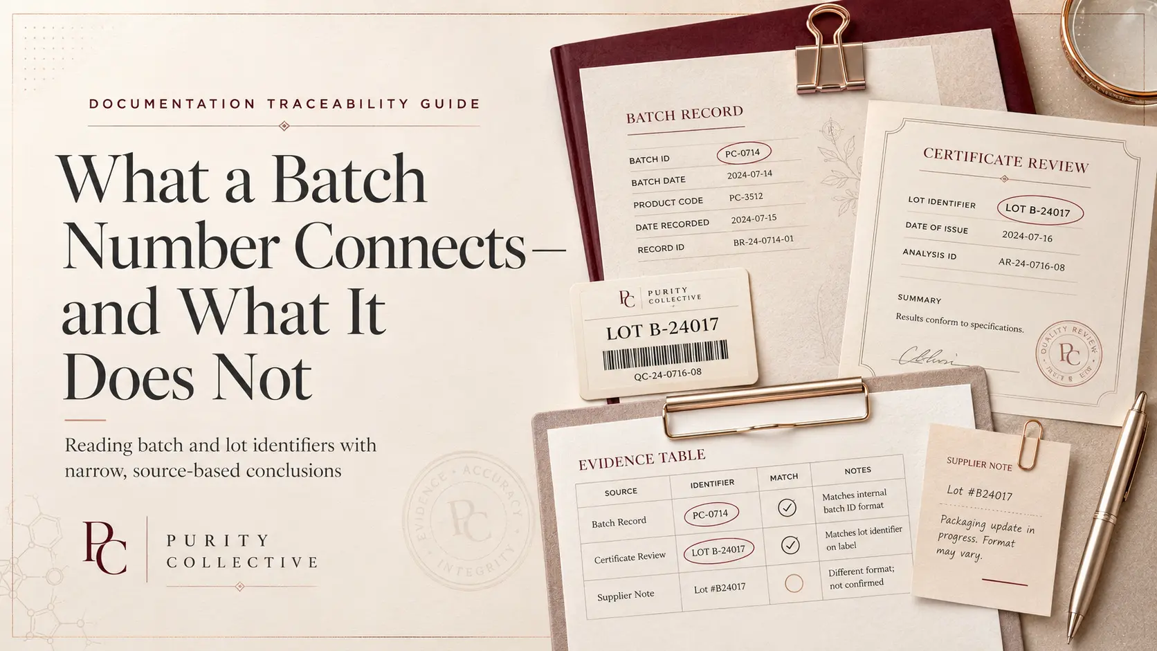 what a batch number connects